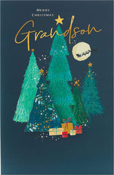 Christmas Tree Design Special Grandson Christmas Card